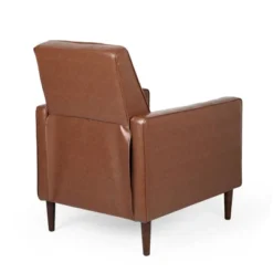 Mervynn Mid-Century Modern Button Tufted Recliner Cognac Brown/Dark Espresso - Christopher Knight Home 4 Mervynn Mid-Century Modern Button Tufted Recliner Cognac Brown/Dark Espresso - Christopher Knight Home -Home Furn Store GUEST 56daf4ad 24b2 4413 9b53 868869217249