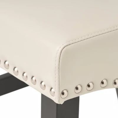 Set of 2 Lisette Leather 25" Counter Height Barstool Ivory - Christopher Knight Home Set Of 2 Lisette Leather 25" Counter Height Barstool Ivory - Christopher Knight Home -Home Furn Store GUEST 585784a0 f8b9 45dd a303 d45b1c5af3c9