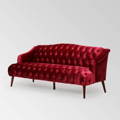 Adelia Modern Glam Tufted Velvet Sofa - Christopher Knight Home Adelia Modern Glam Tufted Velvet Sofa - Christopher Knight Home -Home Furn Store GUEST 5b160f73 a46a 424d a3fc 0759df200f76