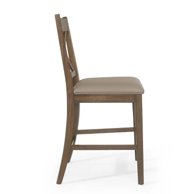 2pc Emory Farmhouse Upholstered Wood Counter Height Barstools - Christopher Knight Home 2pc Emory Farmhouse Upholstered Wood Counter Height Barstools - Christopher Knight Home -Home Furn Store GUEST 5b574c05 00e7 412f 9b7b e41819d88fe3