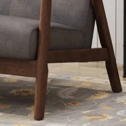 Hetel Mid-Century Modern Settee Dark Gray - Christopher Knight Home -Home Furn Store GUEST 5b752ae8 188a 4af7 93eb a143c8af611d