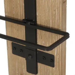 Toston Modern Industrial 8 Bottle Wall Mounted Wine Rack Natural/Black - Christopher Knight Home -Home Furn Store GUEST 5bad2fd5 4c29 4dfb b1ec df8db0deb83b