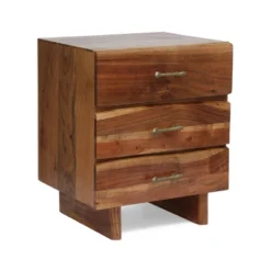Terrell Handcrafted Boho Acacia Wood 3 Drawer Nightstand Dark Natural - Christopher Knight Home 5 Terrell Handcrafted Boho Acacia Wood 3 Drawer Nightstand Dark Natural - Christopher Knight Home -Home Furn Store GUEST 5d0377ad 157d 418a af00 5f702a5ad100