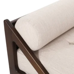 Rayle Contemporary Tufted Chaise Lounge With Rolled Accent Pillows - Christopher Knight Home -Home Furn Store GUEST 6040e555 d49e 4221 89df b31580d0e9d6