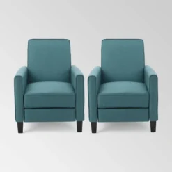 Set Of 2 Darvis Contemporary Recliners - Christopher Knight Home -Home Furn Store GUEST 6057742a 2421 4f8a ba77 46cec02c137e