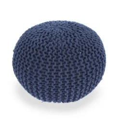 Moro Handcrafted Modern Cotton Pouf - Christopher Knight Home -Home Furn Store GUEST 61268024 0eae 43ca 8ccd 20653138e229