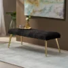 Capernaum Faux Fur Bench - Christopher Knight Home -Home Furn Store GUEST 61c8f49e 3b73 4a3c b186 9b3278839c1f