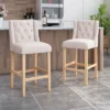 Set Of 2 Lansglen Button Tufted Wingback Barstools - Christopher Knight Home -Home Furn Store GUEST 61fd89a3 1493 4927 81e8 661b162a8a00