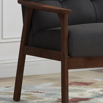 Set of 2 Duluth Mid-Century Armchairs Black - Christopher Knight Home Set Of 2 Duluth Mid-Century Armchairs Black - Christopher Knight Home -Home Furn Store GUEST 63501b90 c7a2 4ea7 97b3 8d281b422ccc