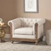 Castalia Chesterfield Tufted Fabric Club Chair With Nailhead Trim - Christopher Knight Home 1 Castalia Chesterfield Tufted Fabric Club Chair With Nailhead Trim - Christopher Knight Home -Home Furn Store GUEST 644c9596 8c55 406e 861f 483e50baa01e