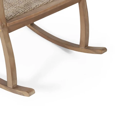 Welby Outdoor Acacia Wood/Wicker Rocking Chair Light Brown - Christopher Knight Home Welby Outdoor Acacia Wood/Wicker Rocking Chair Light Brown - Christopher Knight Home -Home Furn Store GUEST 66347d09 2bf7 4f61 bd3a a9b383d2bc0e