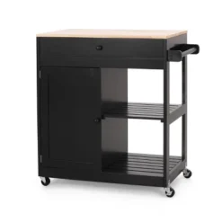 Telfair Kitchen Cart With Wheels - Christopher Knight Home -Home Furn Store GUEST 684ef63a 4385 4a6d 92a1 f737cf2be1d0