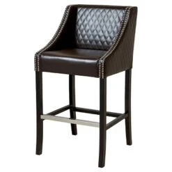28" Milano Quilted Bonded Leather Barstool - Christopher Knight Home 6 28" Milano Quilted Bonded Leather Barstool - Christopher Knight Home -Home Furn Store GUEST 68c3a3d6 a774 4c02 a769 6fe9370bbac1