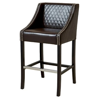 28" Milano Quilted Bonded Leather Barstool - Christopher Knight Home 28" Milano Quilted Bonded Leather Barstool - Christopher Knight Home -Home Furn Store GUEST 68c3a3d6 a774 4c02 a769 6fe9370bbac1