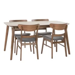 5pc Idalia Mid-Century Modern Dining Set - Christopher Knight Home -Home Furn Store GUEST 68e4b3bc c7d8 42ce aad9 1c456433861b
