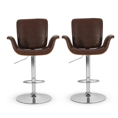 2pc Romer Mid Century Modern Bentwood Adjustable Swivel Counter Height Barstools - Christopher Knight Home 2pc Romer Mid Century Modern Bentwood Adjustable Swivel Counter Height Barstools - Christopher Knight Home -Home Furn Store GUEST 6a6e52f7 1860 418c b983 d5cdd998dc8a