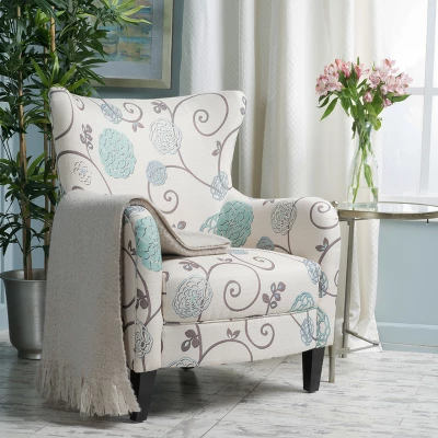 Arabella Club Chair White/Blue - Christopher Knight Home Arabella Club Chair White/Blue - Christopher Knight Home -Home Furn Store GUEST 6a71bd12 39a2 4db2 8742 7c9f6cd352a5