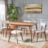5pc Alma Mid Century Wood Dining Set - Christopher Knight Home -Home Furn Store GUEST 6aea24f8 be63 4e8c b712 31533e16cfba