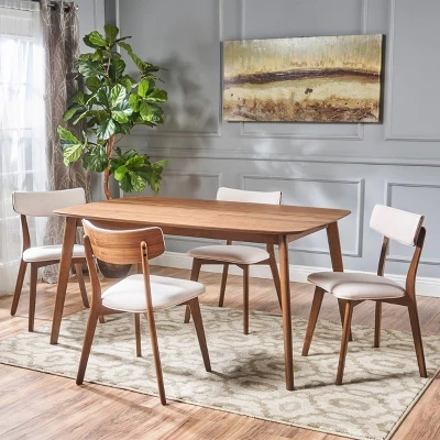 5pc Alma Mid Century Wood Dining Set - Christopher Knight Home 5pc Alma Mid Century Wood Dining Set - Christopher Knight Home -Home Furn Store GUEST 6aea24f8 be63 4e8c b712 31533e16cfba