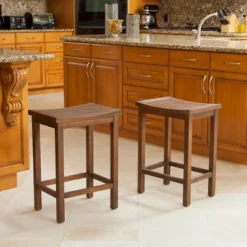 Set Of 2 Easton Slat 24" Counter Height Barstool Mahogany - Christopher Knight Home -Home Furn Store GUEST 6b68bf52 e52b 4c0e ab41 ccd70bb0eb8a