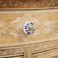 Culloden Handcrafted Boho Mango Wood Cabinet Natural/White - Christopher Knight Home -Home Furn Store GUEST 6c05f5d5 977f 4301 a134 d713f7d08b61