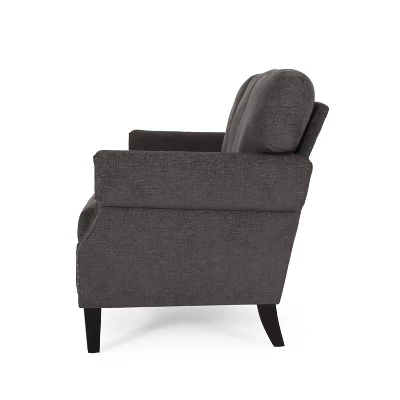 Burkehaven Contemporary Fabric 3 Seater Nailhead Trim Sofa Gray/Dark Brown - Christopher Knight Home Burkehaven Contemporary Fabric 3 Seater Nailhead Trim Sofa Gray/Dark Brown - Christopher Knight Home -Home Furn Store GUEST 6c9d748f f0ab 4f10 bbfa 55073a2abfbe