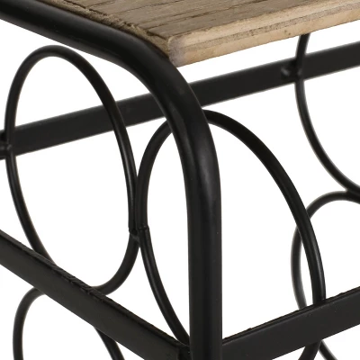 Rauser Modern Industrial 6 Bottle Tabletop Wine Rack Natural/Black - Christopher Knight Home Rauser Modern Industrial 6 Bottle Tabletop Wine Rack Natural/Black - Christopher Knight Home -Home Furn Store GUEST 6cbbabf6 9901 4ff6 829a 0b2f36945761