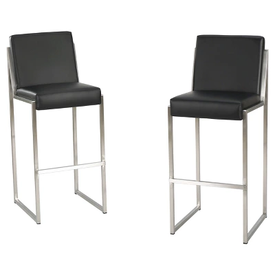 Set of 2 29.50" Vasilus Bonded Leather Barstool - Christopher Knight Home Set Of 2 29.50" Vasilus Bonded Leather Barstool - Christopher Knight Home -Home Furn Store GUEST 6ea5ade2 ab83 4c63 8c16 f16977cc29e4