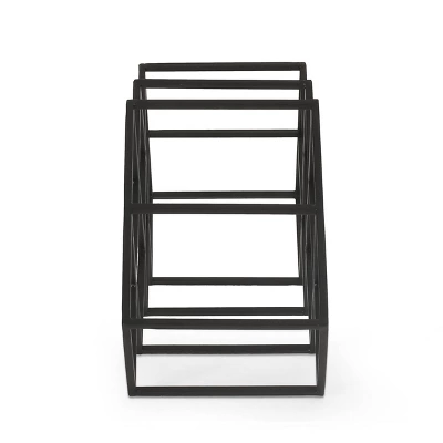 Mcclellan Modern Industrial 7 Bottle Tabletop Wine Rack Black - Christopher Knight Home Mcclellan Modern Industrial 7 Bottle Tabletop Wine Rack Black - Christopher Knight Home -Home Furn Store GUEST 6edf5f60 179c 4d1d 984f be3b19049415