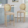 2pc Epworth French Country Wooden Barstools With Upholstered Seating - Christopher Knight Home -Home Furn Store GUEST 6f2282bb 64f1 450f a64d 0dd96d7bfbac