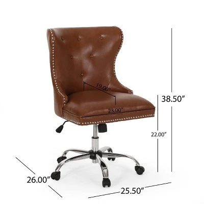 Bedell Contemporary Tufted Swivel Office Chair - Christopher Knight Home Bedell Contemporary Tufted Swivel Office Chair - Christopher Knight Home -Home Furn Store GUEST 72598c80 17ba 4564 97e0 2e945c3aec64