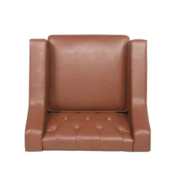 Furman Contemporary Tufted Club Chair Cognac - Christopher Knight Home 5 Furman Contemporary Tufted Club Chair Cognac - Christopher Knight Home -Home Furn Store GUEST 7272b0be d102 483e a58d 41c3a69cc728