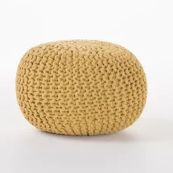 Moro Handcrafted Modern Cotton Pouf - Christopher Knight Home -Home Furn Store GUEST 73b47721 6375 4d5c ae76 edbdba4ff989