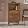 Rabun Handcrafted Mid-Century Modern Mango Wood 3 Drawer Chest Light Oak - Christopher Knight Home -Home Furn Store GUEST 73da14ef 4322 4d70 867a cb45f3727761
