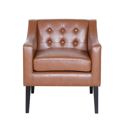 Deanna Contemporary Faux Leather Tufted Accent Chair - Christopher Knight Home Deanna Contemporary Faux Leather Tufted Accent Chair - Christopher Knight Home -Home Furn Store GUEST 74ed4aa2 0abd 4b15 a704 84571fd19b9f
