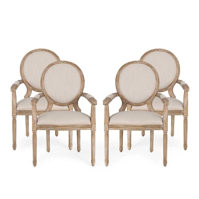Set of 4 Judith French Country Wood Upholstered Dining Chairs - Christopher Knight Home Set Of 4 Judith French Country Wood Upholstered Dining Chairs - Christopher Knight Home -Home Furn Store GUEST 772ee0cd 252b 4ff7 a03f 22bdae7f579e