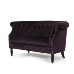 Milani Scroll Arm Loveseat - Christopher Knight Home -Home Furn Store GUEST 786dc452 8cb5 4ec7 a5b8 1cf12f9c6bf7
