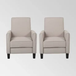 Set Of 2 Darvis Contemporary Recliners - Christopher Knight Home -Home Furn Store GUEST 78b018ac 4fa3 427d 935d 5a326a3b2dc1