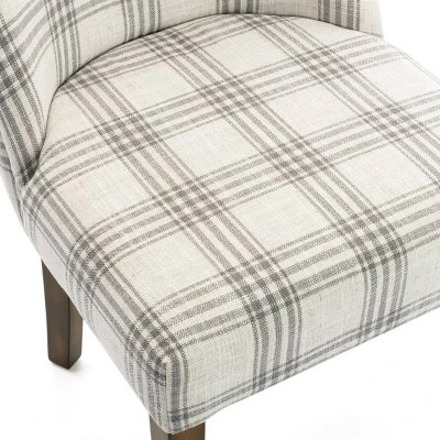 2pk Harman Contemporary Upholstered Plaid Dining Chairs Gray/Light Beige/Brown - Christopher Knight Home 2pk Harman Contemporary Upholstered Plaid Dining Chairs Gray/Light Beige/Brown - Christopher Knight Home -Home Furn Store GUEST 793708fc 66d6 4dbd 9662 90ab594403d9