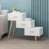 Payson Mid-Century Modern 3 Drawer Tiered Cabinet Matte White - Christopher Knight Home -Home Furn Store GUEST 79511834 e463 4006 a518 53aec9c33451