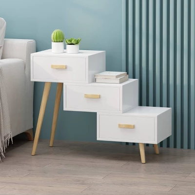 Payson Mid-Century Modern 3 Drawer Tiered Cabinet Matte White - Christopher Knight Home Payson Mid-Century Modern 3 Drawer Tiered Cabinet Matte White - Christopher Knight Home -Home Furn Store GUEST 79511834 e463 4006 a518 53aec9c33451