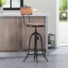 Clarkson Modern Industrial Adjustable Barstool Natural/Black - Christopher Knight Home -Home Furn Store GUEST 7bdf8bba 65c9 4f5b 97ce c3010efdc243