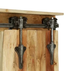 Laymon Modern Industrial Handcrafted Acacia Wood Live Edge Cabinet With Sliding Door Natural/Black - Christopher Knight Home -Home Furn Store GUEST 81e2040e 4256 4438 9e15 225af8e83698