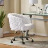 Syosset Modern Glam Swivel Office Chair White/Silver - Christopher Knight Home 2 Syosset Modern Glam Swivel Office Chair White/Silver - Christopher Knight Home -Home Furn Store GUEST 83ef8453 8552 4a2d b93f 74366f8026b3