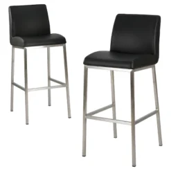 30" Vasos Bonded Leather Barstool Set 2ct - Christopher Knight Home -Home Furn Store GUEST 849d2d6a 7a4c 4bd6 8b3b 01b5c721dc1d