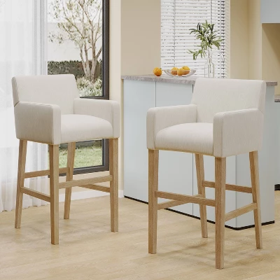 Set of 2 30.5" Armga Contemporary Fabric Upholstered Wood Counter Height Barstools - Christopher Knight Home Set Of 2 30.5" Armga Contemporary Fabric Upholstered Wood Counter Height Barstools - Christopher Knight Home -Home Furn Store GUEST 88353e9f a638 4315 a52b 61fce651d274