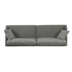 Malverne Contemporary 3 Seater Fabric Sofa With Accent Pillows Gray/Dark Brown - Christopher Knight Home -Home Furn Store GUEST 888679f4 e7ce 470c 80ac 8939e9e48c78
