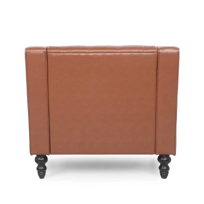 Furman Contemporary Tufted Club Chair Cognac - Christopher Knight Home Furman Contemporary Tufted Club Chair Cognac - Christopher Knight Home -Home Furn Store GUEST 8a04ae50 5910 4627 8f6d 01dcb6add320