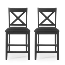 2pc Emory Farmhouse Upholstered Wood Counter Height Barstools - Christopher Knight Home 12 2pc Emory Farmhouse Upholstered Wood Counter Height Barstools - Christopher Knight Home -Home Furn Store GUEST 8aece378 c100 4316 943e 3b2c5e067de9
