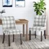 2pk Harman Contemporary Upholstered Plaid Dining Chairs Gray/Light Beige/Brown - Christopher Knight Home 1 2pk Harman Contemporary Upholstered Plaid Dining Chairs Gray/Light Beige/Brown - Christopher Knight Home -Home Furn Store GUEST 8bc32428 9664 4bd6 976b bf311679a007